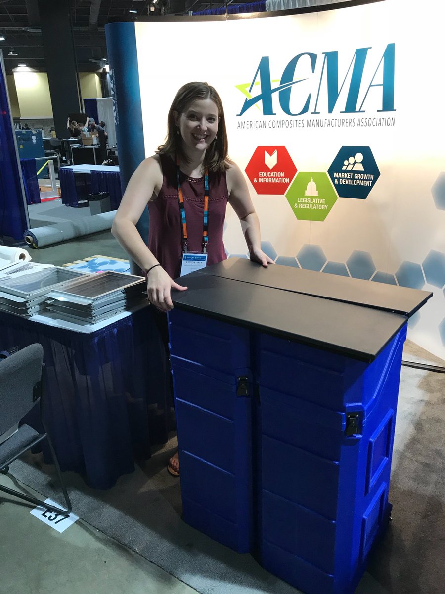 ACMAcomposites's tweet photo. We're excited for #SAMPE2018! Heading to the show this week? Stop by booth E37 to learn how your company can benefit from ACMA membership! #composites https://t.co/9gm6jWMYxI