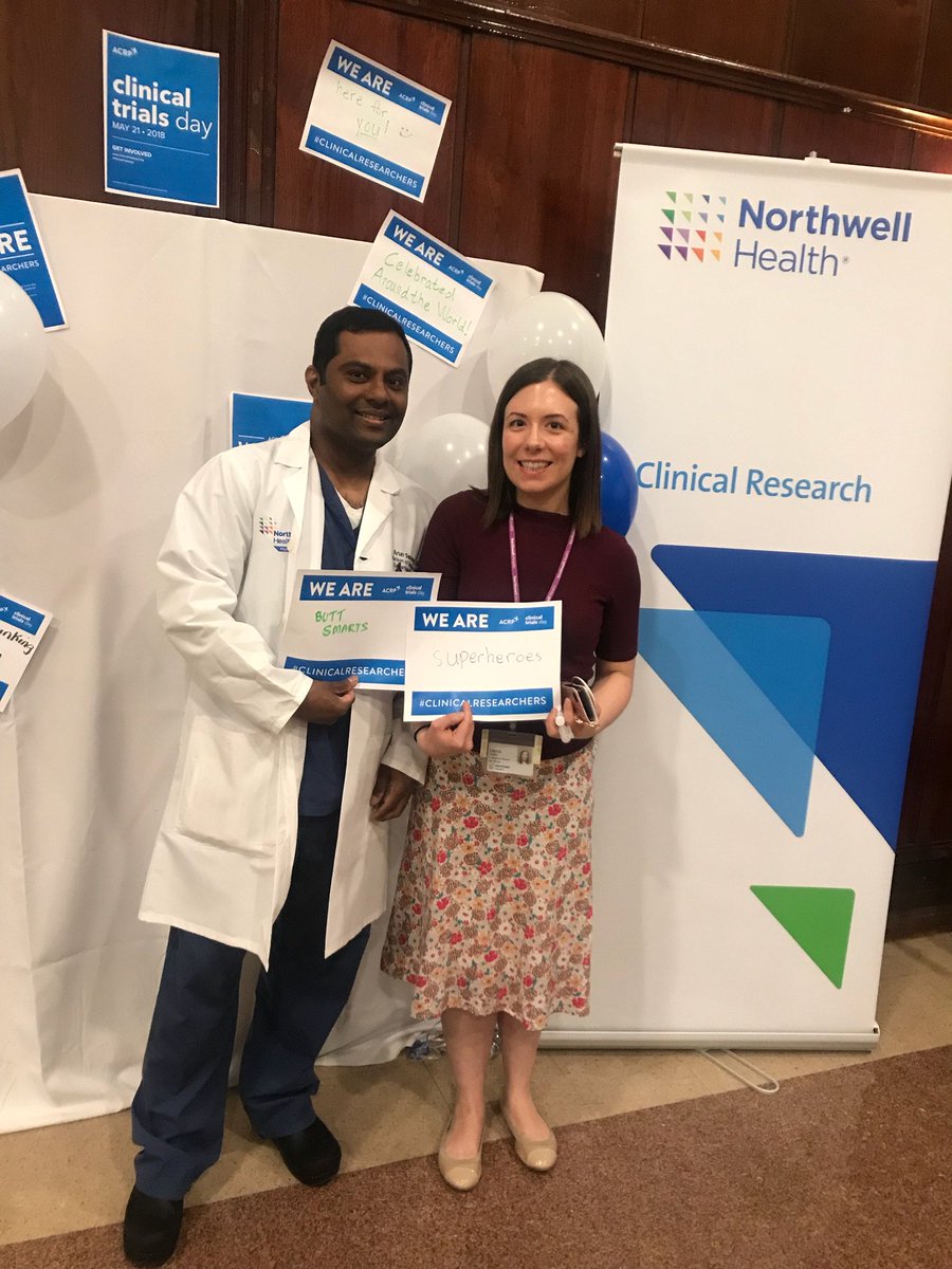 PI and research coordinator from gastroenterology representing for #ClinicalTrialsDay #clinicaltrials #ClinicalTrialsDay2018 #clinicalresearch #clinicalresearchers @NorthwellHealth @lenoxhill @TomMcGinn4