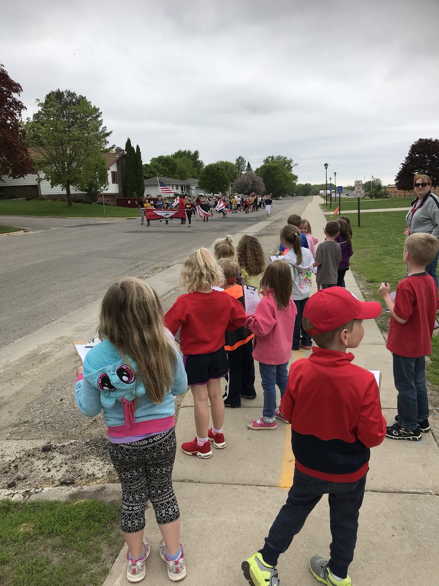 Preschool nature walk today! Bonus we ran into the marching band! #whatmakesKWgreat #preschoolfun