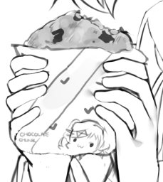 I flippin' forgot to turn on the layer where natsuki is on the cookie wrapping :( 