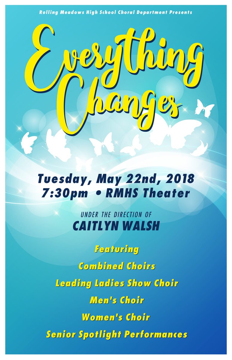 Catch some beautiful music by our amazing singers TOMORROW at 7:30pm in the RMHS Theater! <a href="/RMFineArts/">RMHS Fine Arts</a> <a href="/RMHSMUSTANGS/">Rolling Meadows HS</a> <a href="/RMLeadingLadies/">Leading Ladies</a>