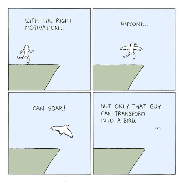 gocomics's tweet image. With the right motivation…  @PDLcomics #gocomics #comics #mondaymotivation bit.ly/2wFxBZS