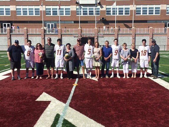 Port_Lacrosse's tweet photo. Thank you to our great Senior class and their outstanding parents! Very happy to send these boys out with a W today! #SAILSAIL! #RollClips https://t.co/05c7ETFQXV