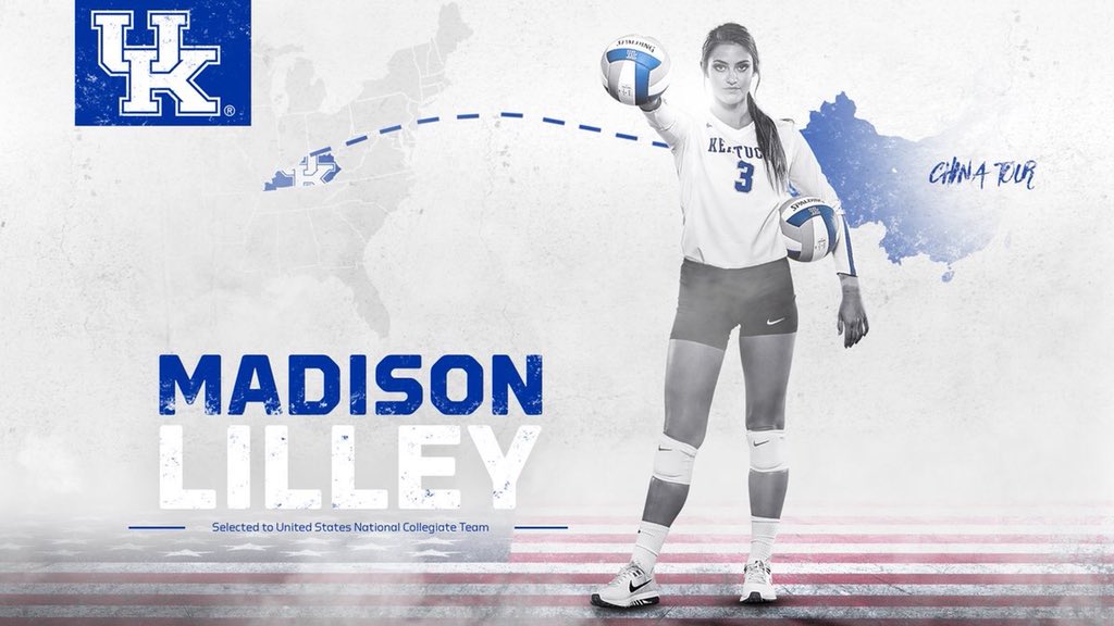 KentuckyVB's tweet photo. Good luck to @mplilley03 and #USAVcnt, who began in China today! https://t.co/dzwvjeKDyB