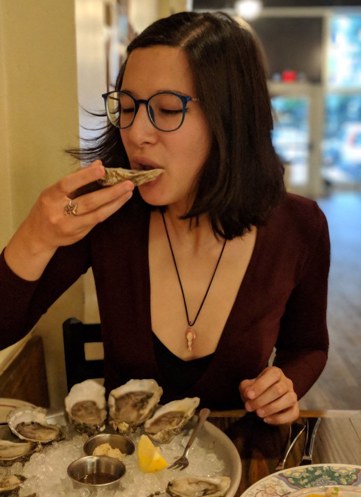 Turned 25 years old. Turned in the first draft of my thesis. Turned these delicious, local #oysters into much needed energy! It’s been a good day #eatyourstudyorganism
