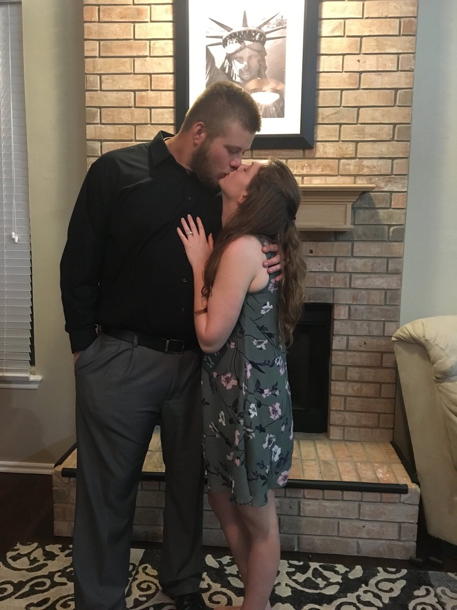 Wrather72's tweet image. She said yes!!!