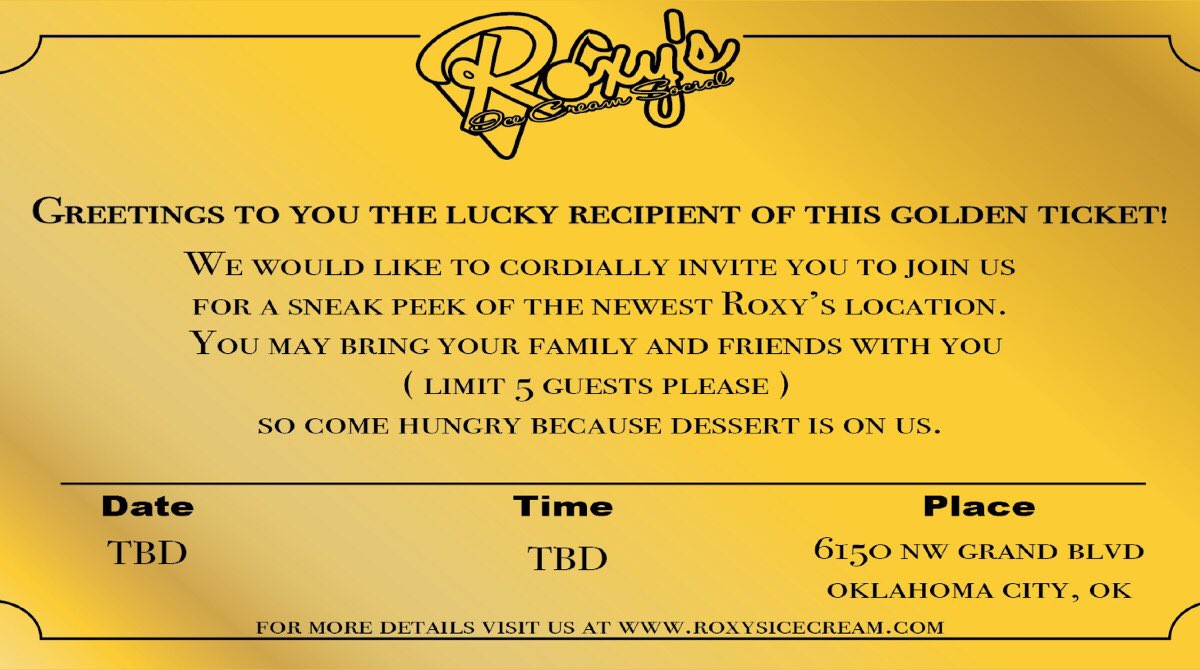 There is still time to be a Roxy’s VIP and receive one of these! You have until Tuesday, May 22nd at 5:00PM to get your entries in! Check our website for details! 🍦Roxysicecream.com