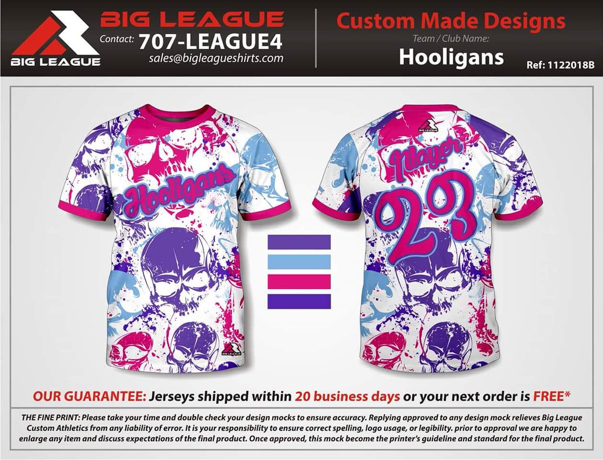 big league softball jerseys