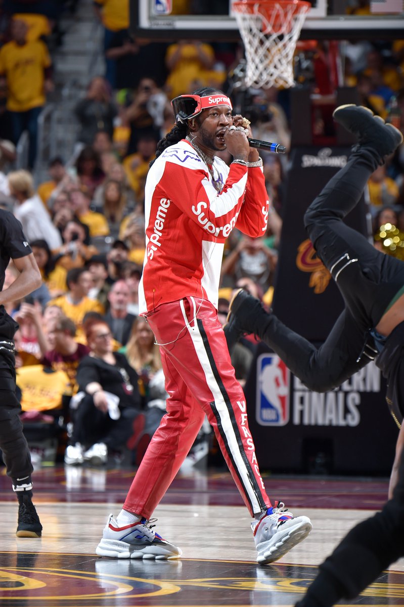 B/R Kicks on X: .@2chainz wearing the Versace Chain Reaction at Game 4 in  Cleveland  / X