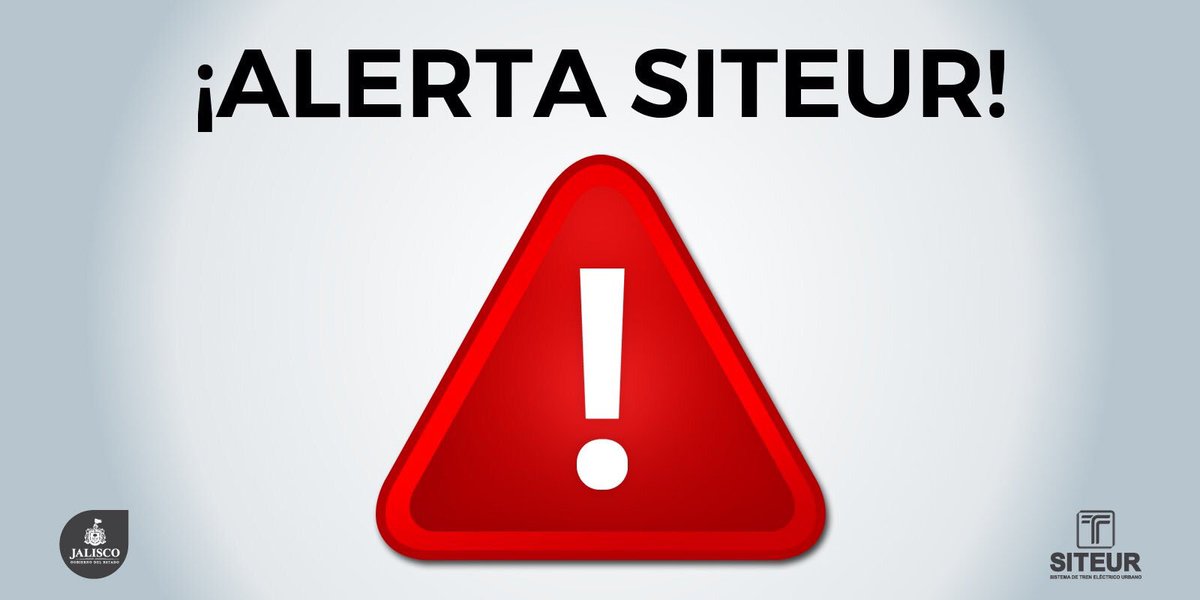 #AlertaSITEUR Por un incidente ocurrido en la zona de Inglaterra y Periférico, la Línea 1 de #SITREN está omitiendo el paradero de Periférico en sentido Oriente a Poniente.