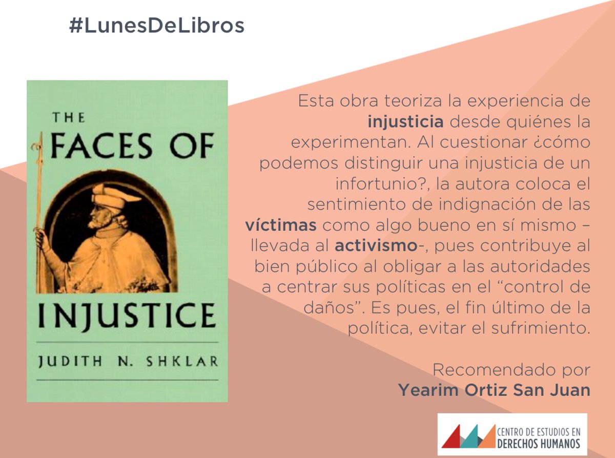 CEDH_Mx's tweet photo. Para el #LunesDeLibros retomamos una recomendación de @lachulonaYeaO para comprender mejor la injusticia desde quiénes la experimentan: las víctimas.
#DDHH #DDHHchat #DerechosHumanos #Justicia #Victimas https://t.co/tIpdApY4Ap