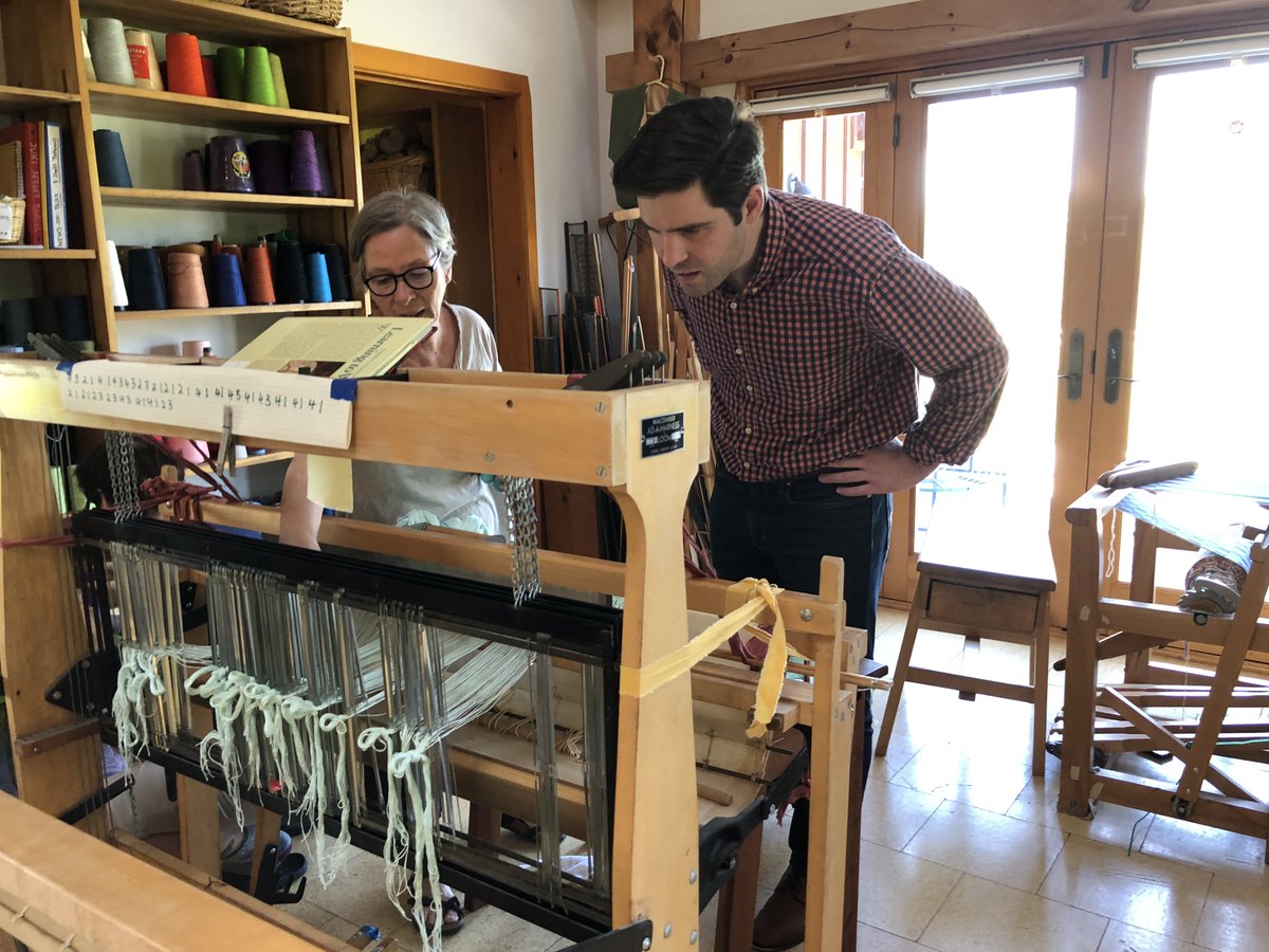 GarethRhodes's tweet photo. Today I made my second visit to one of @CamphillUSA's communities here in #NY19 & am inspired by all #Triform has to offer. Today I toured the farm, weavery, bakery, and gym & learned about the services Camphill provides its community members. Thanks Meg for the tour! #RhodesTrip https://t.co/xU5mb91o0g