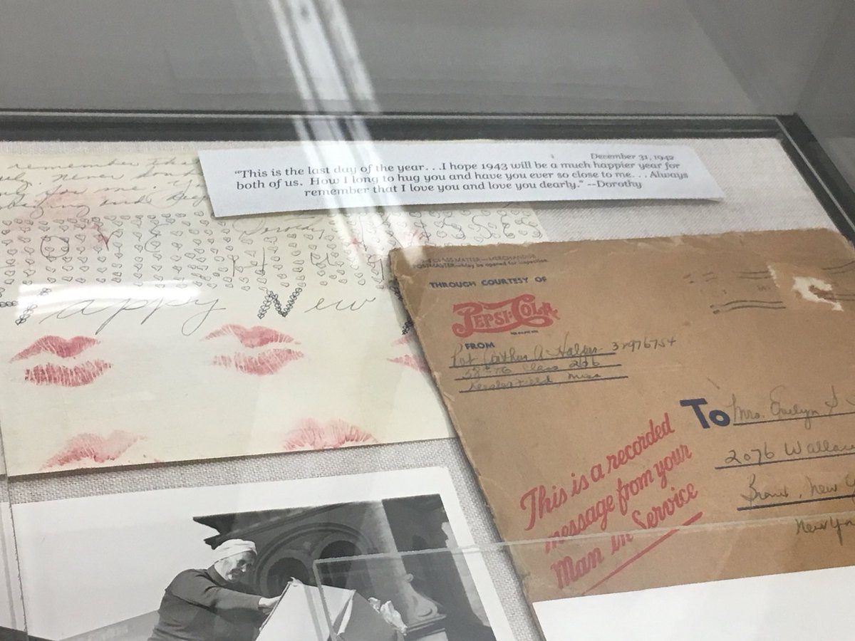 BriTarpey's tweet photo. Love letters, sniper uniforms and recruitment posters. Just a few artifacts from @IntlMuseumWWII’s new exhibit on the roles of Women in WWII. Opens Friday, 5/25! https://t.co/j0kzClumVK