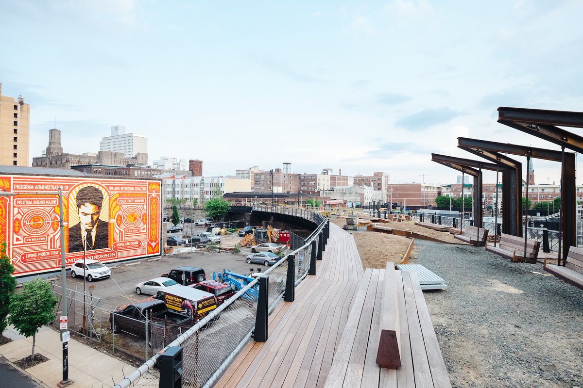 timeoutphilly's tweet image. The Rail Park opens in June with swings, cool new public art and more. timeout.com/philadelphia/n…