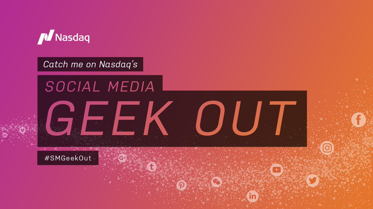 ScottMonty's tweet photo. Looking forward to appearing on @Nasdaq's Social Media Geek Out tomorrow. Tune in live https://t.co/SbBCJrYe6O #SMGeekOut https://t.co/DT2DoPH67d