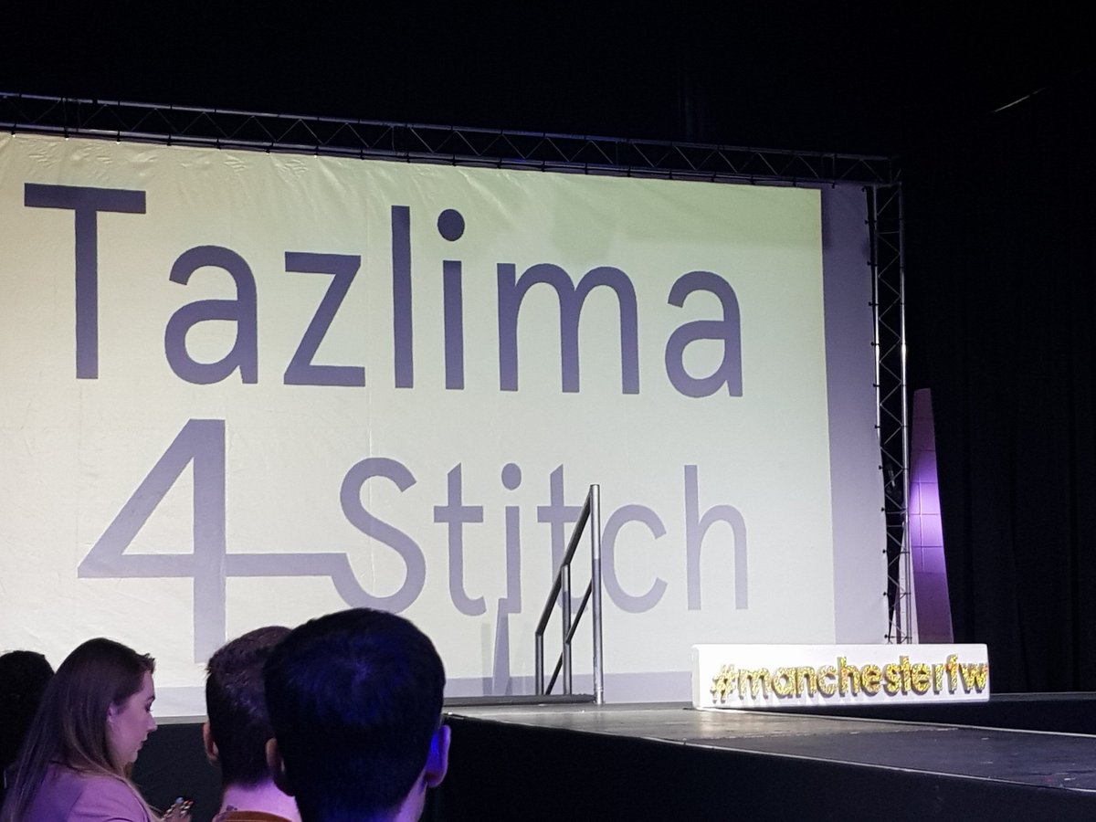 ErinmaBell's tweet photo. #WasteFreeManchester with @UkCDM and Taslima4Stitch Fashions , all hand made frabrics, sequins, tye dye and embroidery at #Manchesterfw all items available from @UkCDM https://t.co/chxZd5Or0A
