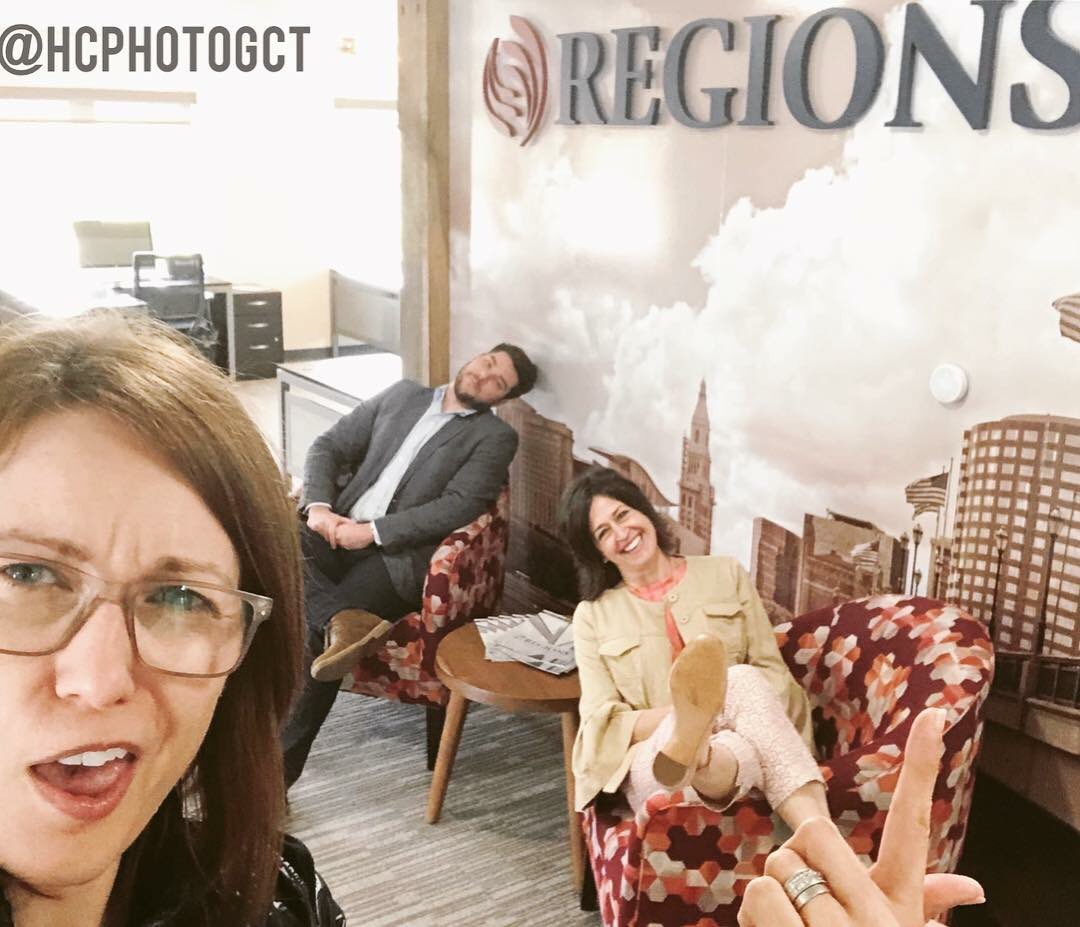 design_monday's tweet photo. Still laughing at these #funnyfaces #celebratingsuccess at the Grand Opening #afterparty of @regionsresidential @RegionsCRE #marlborough office! #photographer @HCPhotogCT #salesperson #designer #whoswho #groupselfie #crelife #funatwork #colleaguesandfriends #catsawaymicewillplay https://t.co/H4f8aEXbph