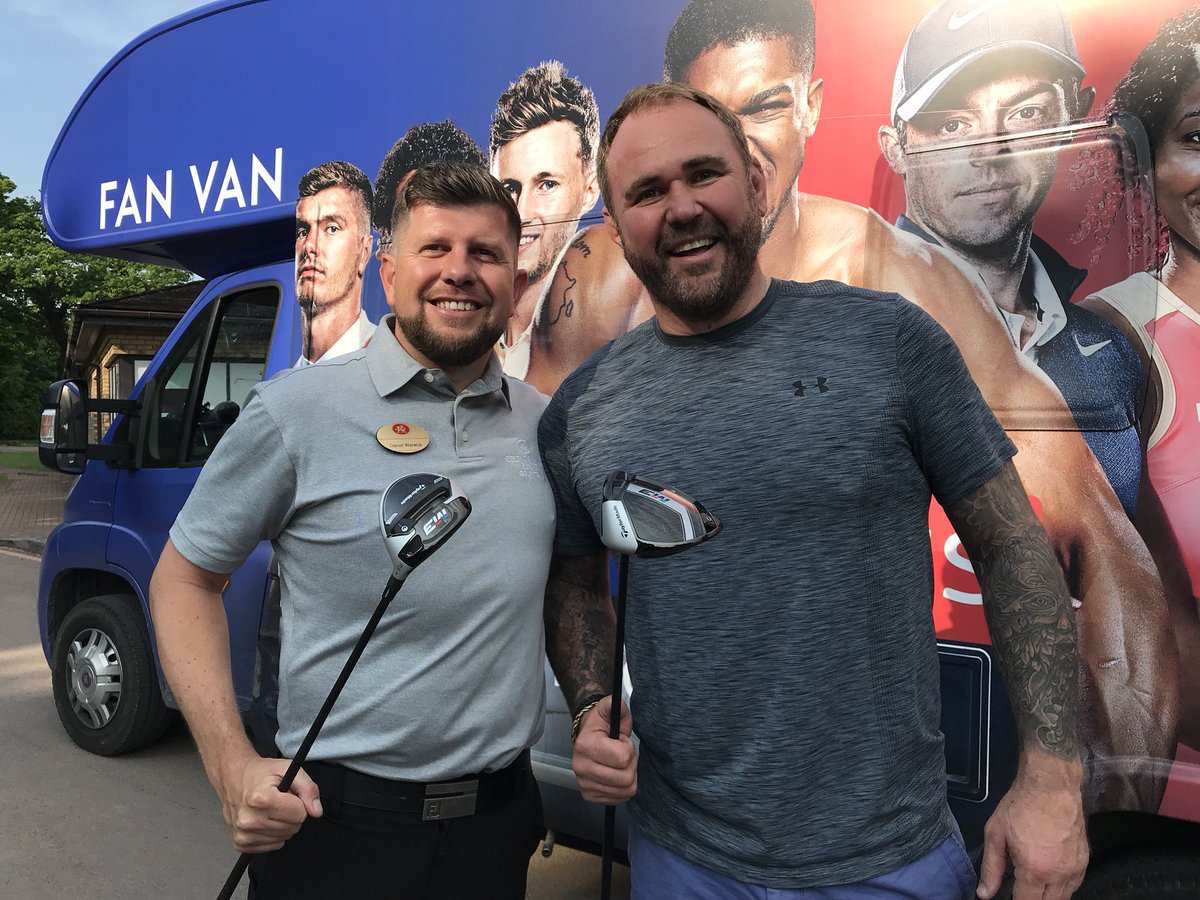 Got my <a href="/TaylorMadeGolf/">TaylorMade Golf</a> <a href="/TaylorMadeTour/">TaylorMadeGolfEurope</a> Driver &amp; 3 wood.  Thank you for the great service. <a href="/Dan_WarwickPGA/">Daniel Warwick</a> <a href="/TheCelticManor/">Celtic Manor Resort</a> now ready for <a href="/BMWPGA/">BMW PGA Championship</a> Wednesday. #FANVAN