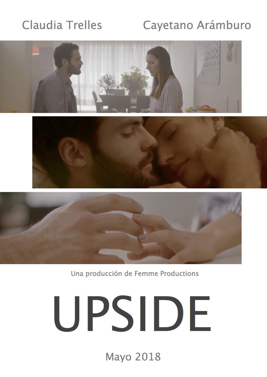 CineUPMX's tweet photo. Póster del corto Upside, participante de la Muestra de Producción Cinematográfica. https://t.co/ZYG4SlfEXN