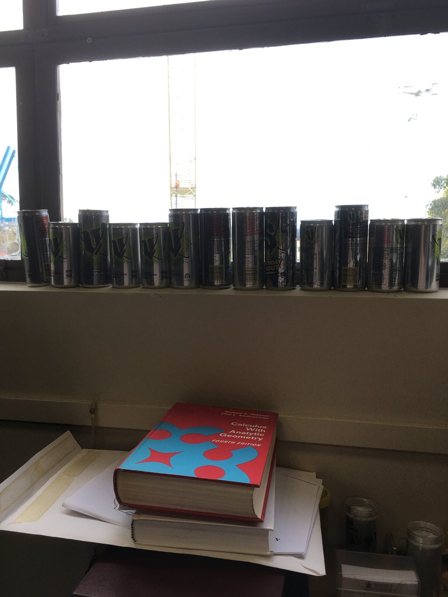 RamsayHuang's tweet photo. Let’s see how many energy drink I will need to consume before my PhD is done. https://t.co/z8hYDT5gUB