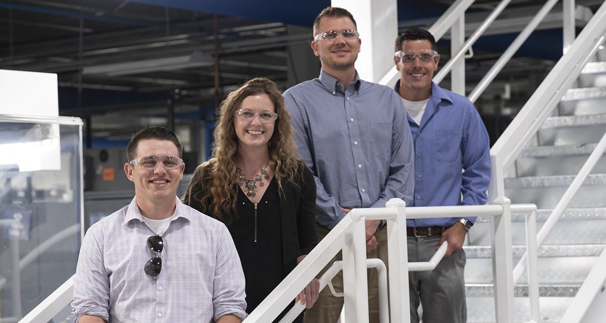 AbleAerospace's tweet photo. Welcome #AbleAerospace interns. So glad to have you here! #MakeSomethingReal #SummerInterns #AerospaceProud https://t.co/MzZLiSedQL