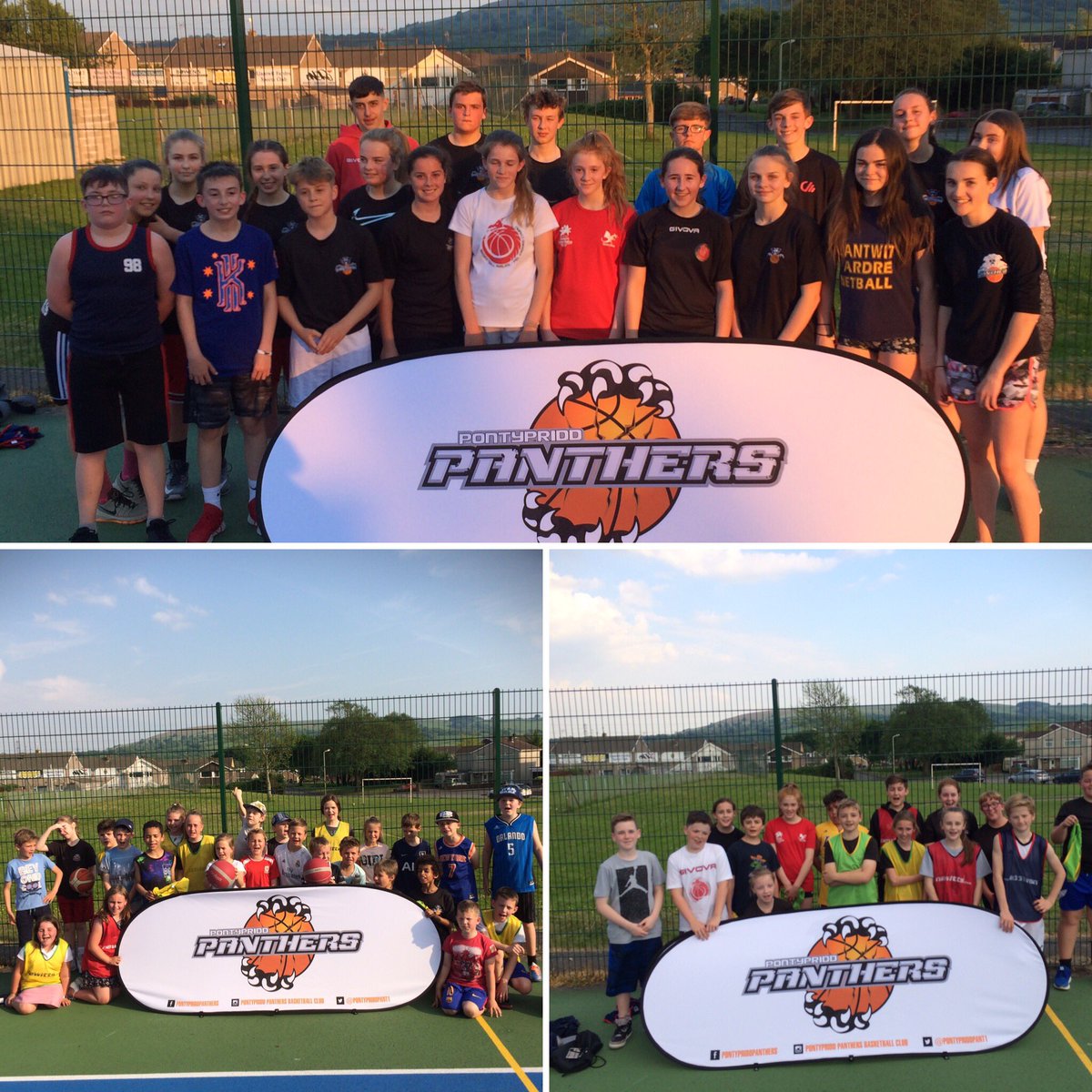 PontypriddPant1's tweet photo. @PontypriddPant1 - Nearly 60 children attended tonight's outdoor session on the refurbished courts at Tonteg Park near @TontegCommunity centre Big thanks to local councillor Lynne Walker for supporting basketball in the community #outdoors #communityspirit #alwaysballing https://t.co/aihS8m1BKs