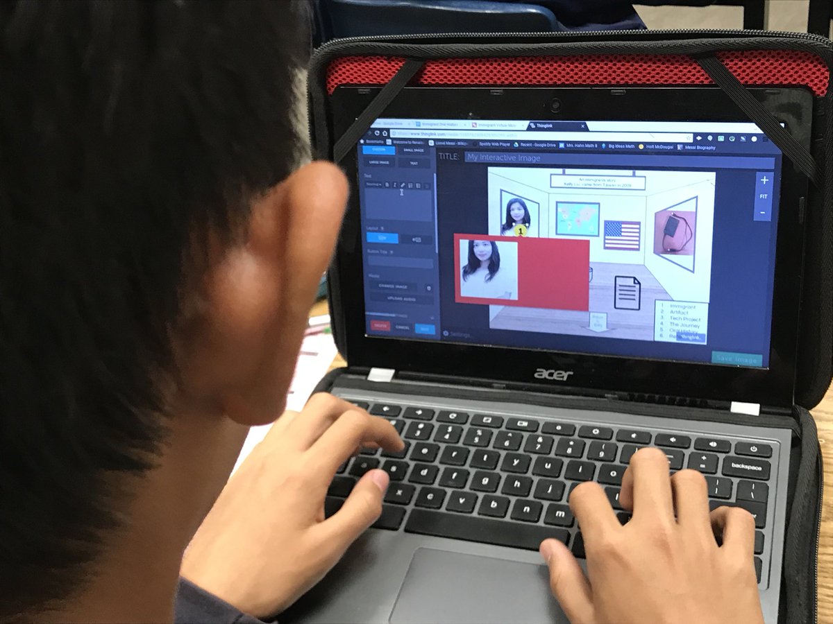 HistoryFrog's tweet image. Crunch time! Ss finishing their @ThingLink_EDU Immigrant Virtual Museums-due today! Love watching Ss troubleshooting &amp;amp; helping each other! @FirstAveMS #FAcollab #FAellisisland @ArcadiaUnified @McSWEDE1973