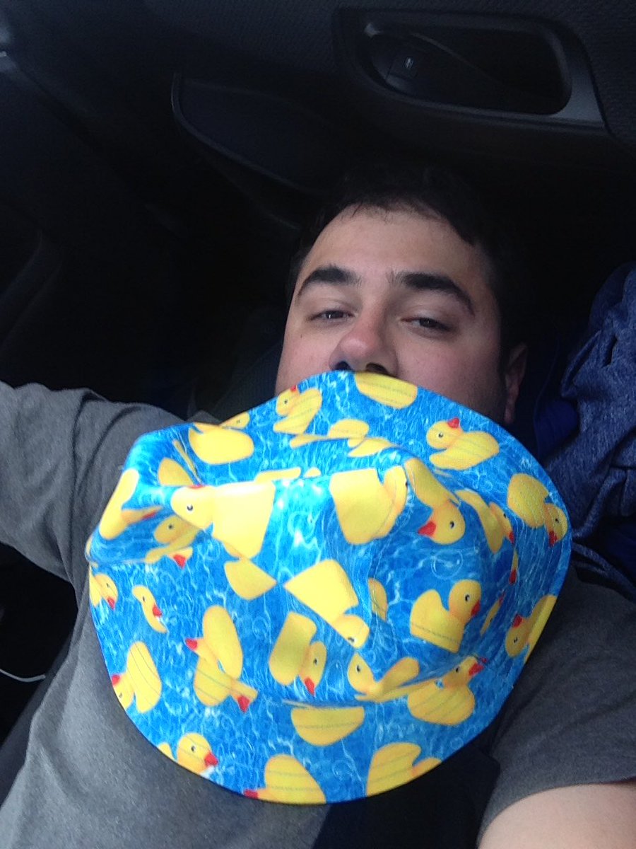 realwarawa's tweet photo. #MCMemorialCup trip in the books thanks Regina for the fun sorry for the mess ducky hat out. #nerner #billydaves https://t.co/qLtVnw1fq8