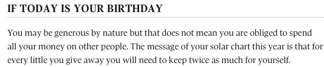  Happy Birthday, Premier Kathleen Wynne All the best to you. Your G&M horoscope: 