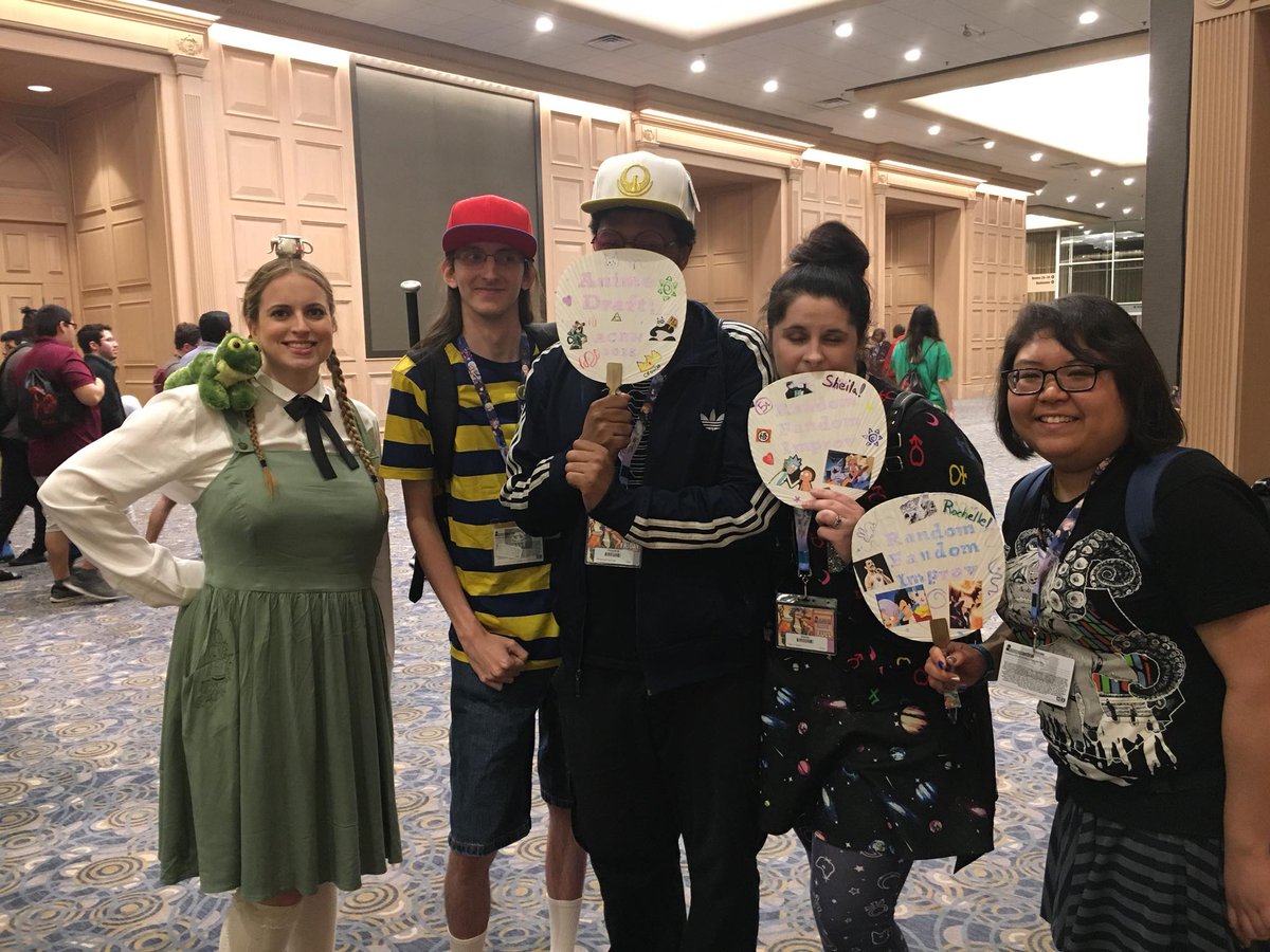 GoRandomFandom's tweet photo. Many of our members attended @AnimeCentral this past weekend. We got to host a number of panels from Anime Draft! to Zen Cosplay. Did you go to ACen? Perhaps you got one of our postcards for our upcoming show at @SecondCityChiTC this Friday? Let us know! #RandomFandomImprov https://t.co/28plE7nLDB
