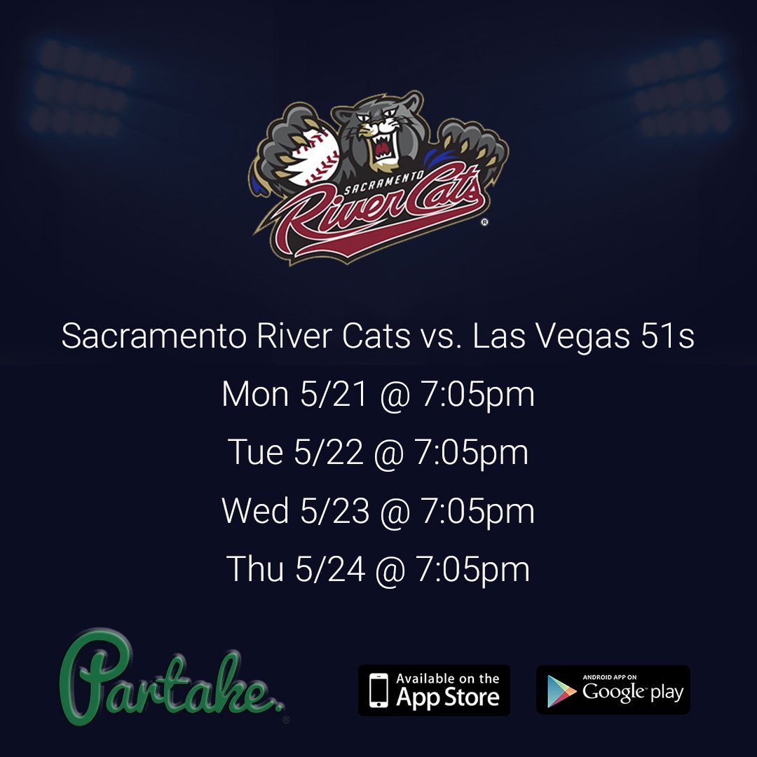 Partake_Live's tweet photo. BIG Week for The @RiverCats against @LasVegas51s and Albuquerque Isotopes! Get your tickets today!
-
#HowDoYouPartake #RiverCats #Milb #Baseball https://t.co/yr2AfuQyeK