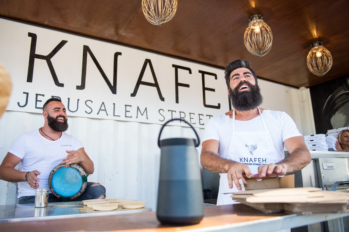 Bose_Australia's tweet photo. The secret ingredient is always a classic playlist @Knafehbakery #SoundLinkRevolve+ https://t.co/u9lp41q5JS
