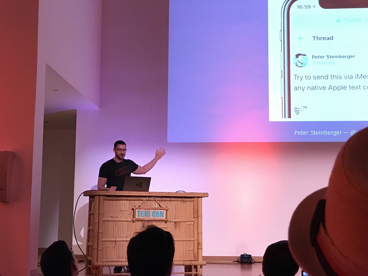 Teki_Con's tweet photo. We were glad to have @steipete from @PSPDFKit at #TekiCon2018. 
You can now view his new session "Smart Debugging"! Subscribe to our YouTube channel for the latest releases! https://t.co/Wf3AFBsAb9 https://t.co/B4DKH9rvcf