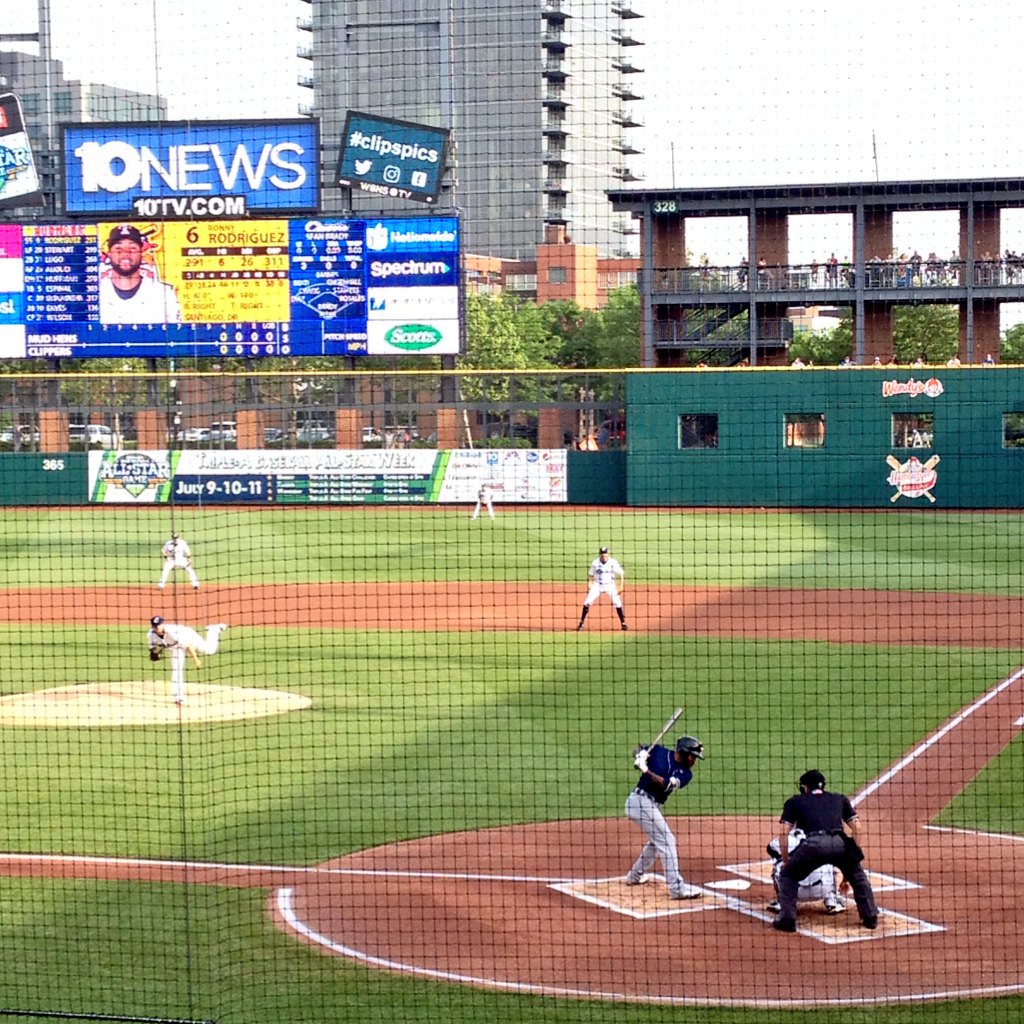 RoadDawg58's tweet photo. And we are underway at #HuntingtonPark for @MudHens vs @CLBClippers!
#MiLB #DimeADog https://t.co/SIDbCqxvjQ