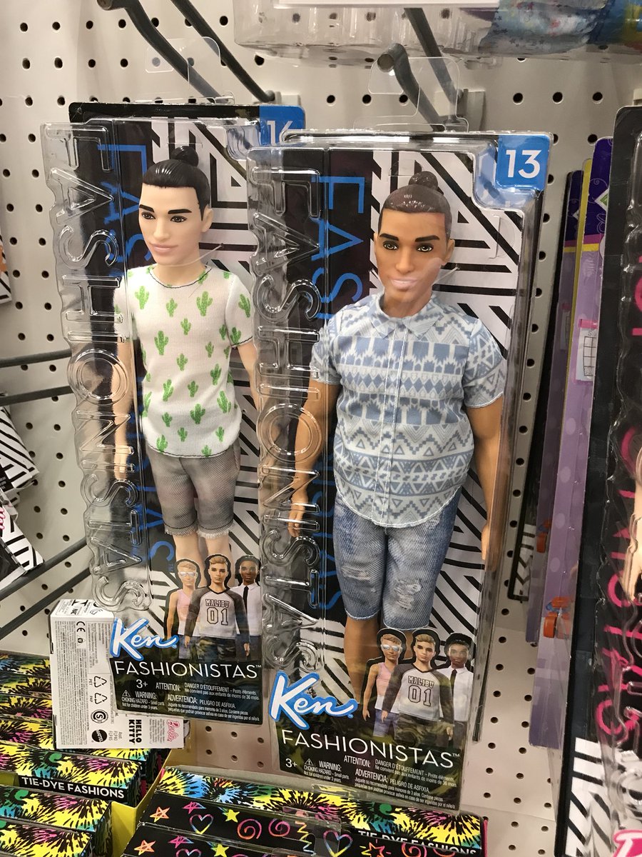 Blue_writes's tweet photo. When did the male Barbie dolls start having the man-bun? Where was I? #anyone? #manbun #targetfinds #differentseries https://t.co/JtZOXD2gAl
