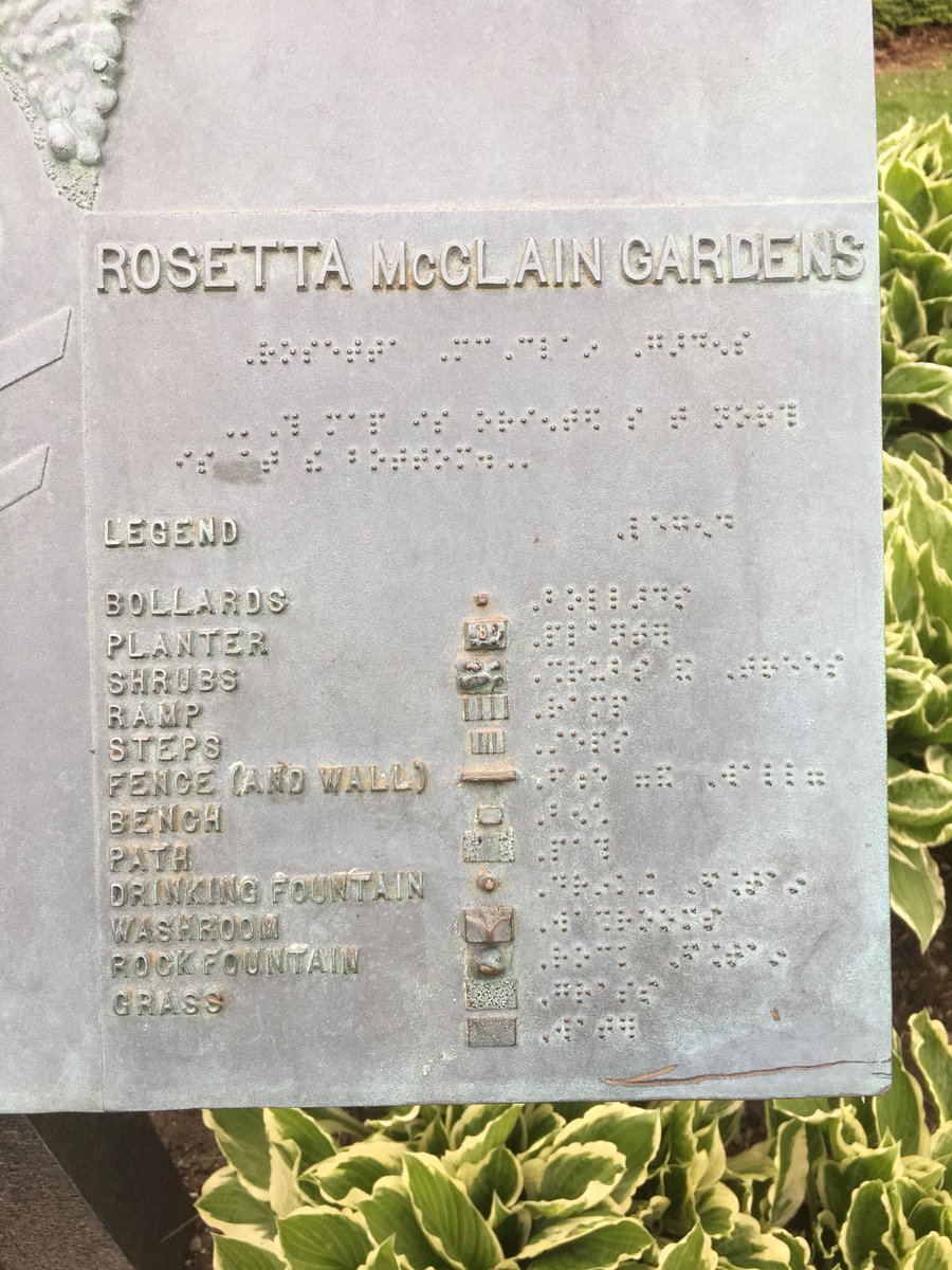 SwathikaAnandan's tweet photo. Awestruck at the tactile mobility map as a navigation aid for visitors with visual impairment at a garden! #rosettamclaingarden #accessibility #brailleassistance #tactilemapping @AODAontario @BrailleLiteracy https://t.co/8Qo7rIJkQj