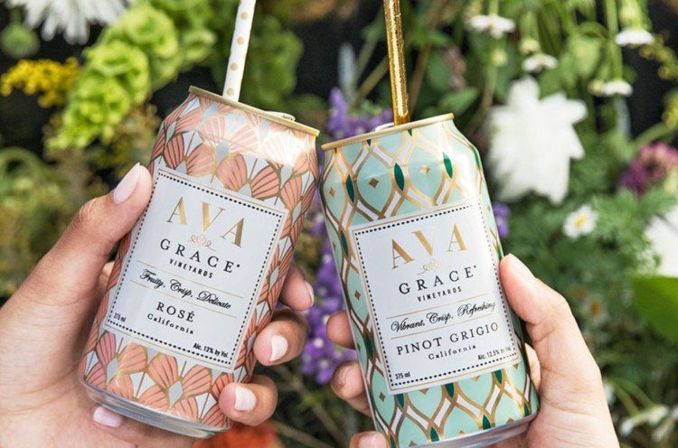 Ball_Corp's tweet photo. Welcome to the club! Now you can have AVA Grace Vineyards wine on-the-go. Read more at https://t.co/JaKGmxlIeb #cangoals #fresh #wine #rose #pinotgrigio #infinitelyrecyclable https://t.co/1cV24IhQEx
