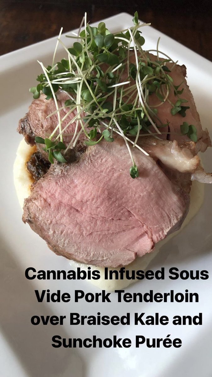 rec420apparel's tweet photo. Had this for dinner last night...finished with a sorbet that’s not pictured which was also infused 🤤🤤🔥🔥 #edibles #infused #weed #cannabis https://t.co/da6vAq6aFe