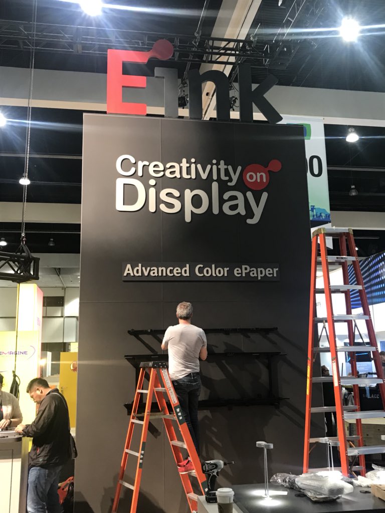 EInk's tweet image. T minus 16 hours until showtime! We can’t wait to show you our latest solutions using #flexible displays at #DisplayWeek18. Come say hi at booth #521!