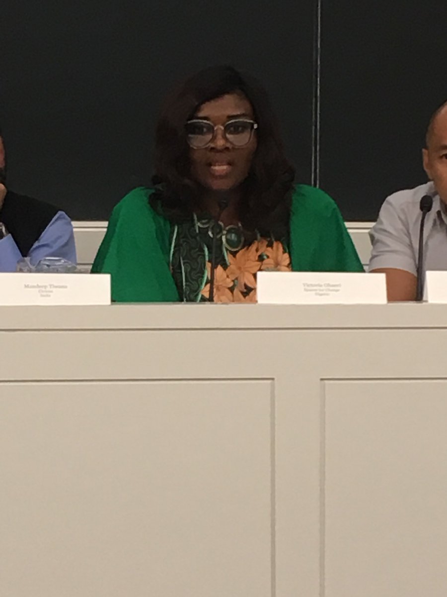FundHumanRights's tweet photo. "When addressing national security issues governments must avoid blanket restrictions that limit civil society’s ability to operate freely." @VictoriaOhaeri of @Spaces4Change #Nigeria talks about protecting #civicspace. @NYUBernstein @humanrightsnyu @conectas @ESCRNet #Sur26 https://t.co/TezUtx1Jly