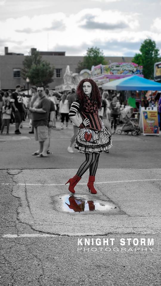 #KnightStormPhotography #CherryBlossom #BarbertonOhio #Carnival #Modeling #ConcessionStands #CottonCandy #Goth #Cosplay #BlackAndWhite