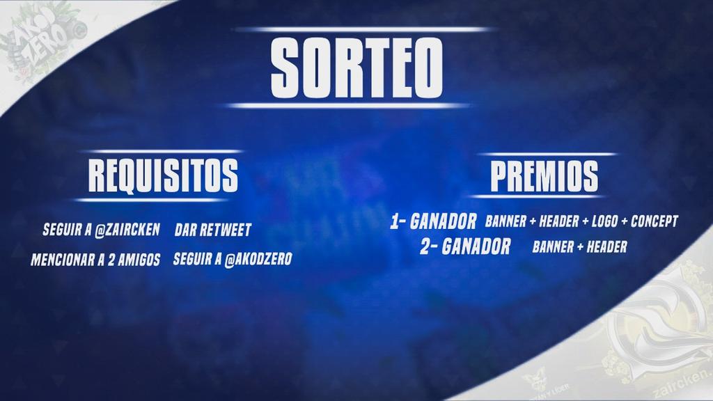 Zaircken's tweet photo. #Sorteo en colaboración con @AKOD_Zero 
Requisitos 

-Seguirme a mi y a @AKOD_Zero 

-Dar 🔁

-Etiquetar 2 amigos 

Acaba en 1 semana ! 

Si lo apoyan haremos mas 🌚 https://t.co/C2WueAMp36