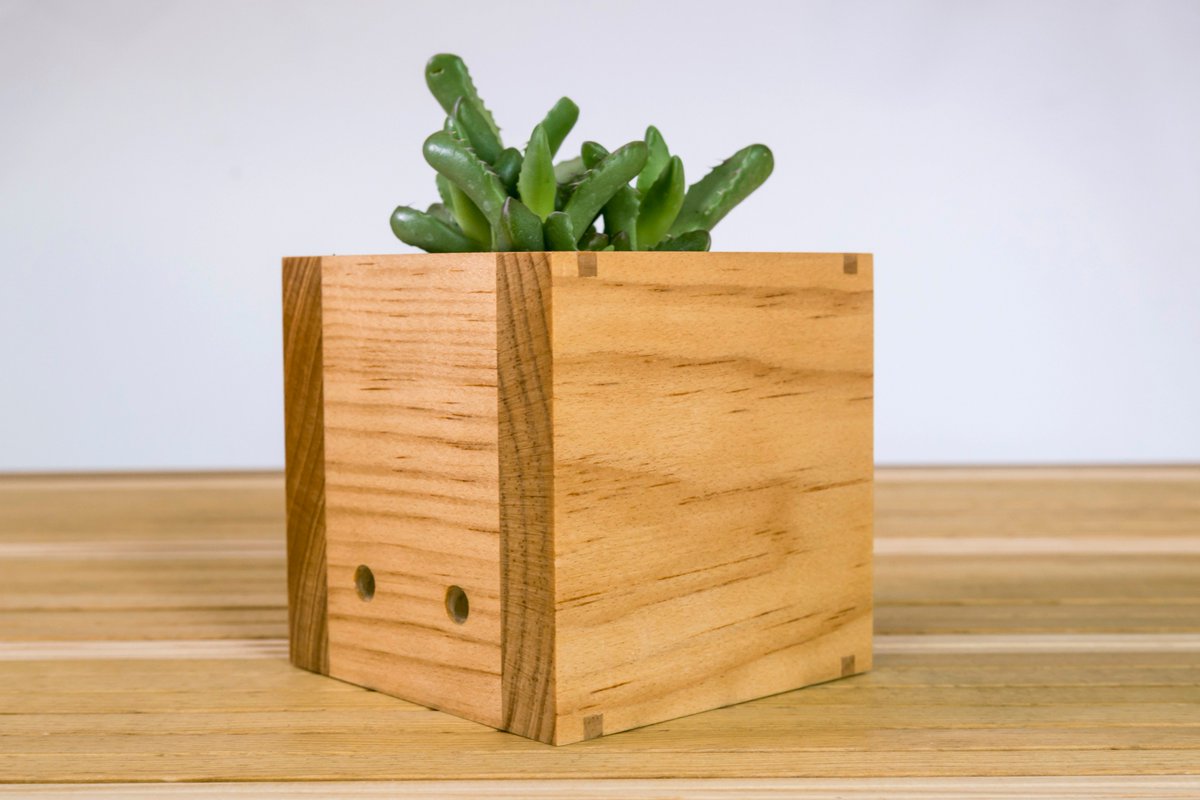 pararrayos_td's tweet image. PARARRAYOS TALLER DE DISEÑO 

MACETA
10 X 10 X 10 CM
MADERA DE PINO
ACABADO EN BARNIZ TRANSPARENTE