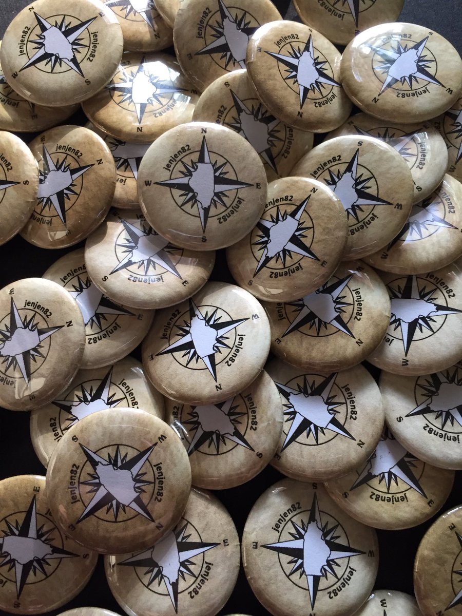 MarsalaJen's tweet image. They're here, they're here!! I'm excited unveil the buttons I designed! I hope to be able to trade, so come and say hi! Thank you @ibgeocaching! #geocaching #geowoodstock