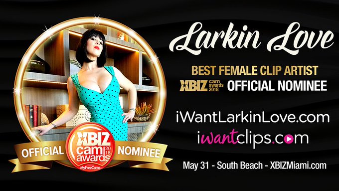 Cast your vote for @LarkinLoveSFW in this year's #XBizCamAwards! https://t.co/YzVWyVf353 #iWantClips