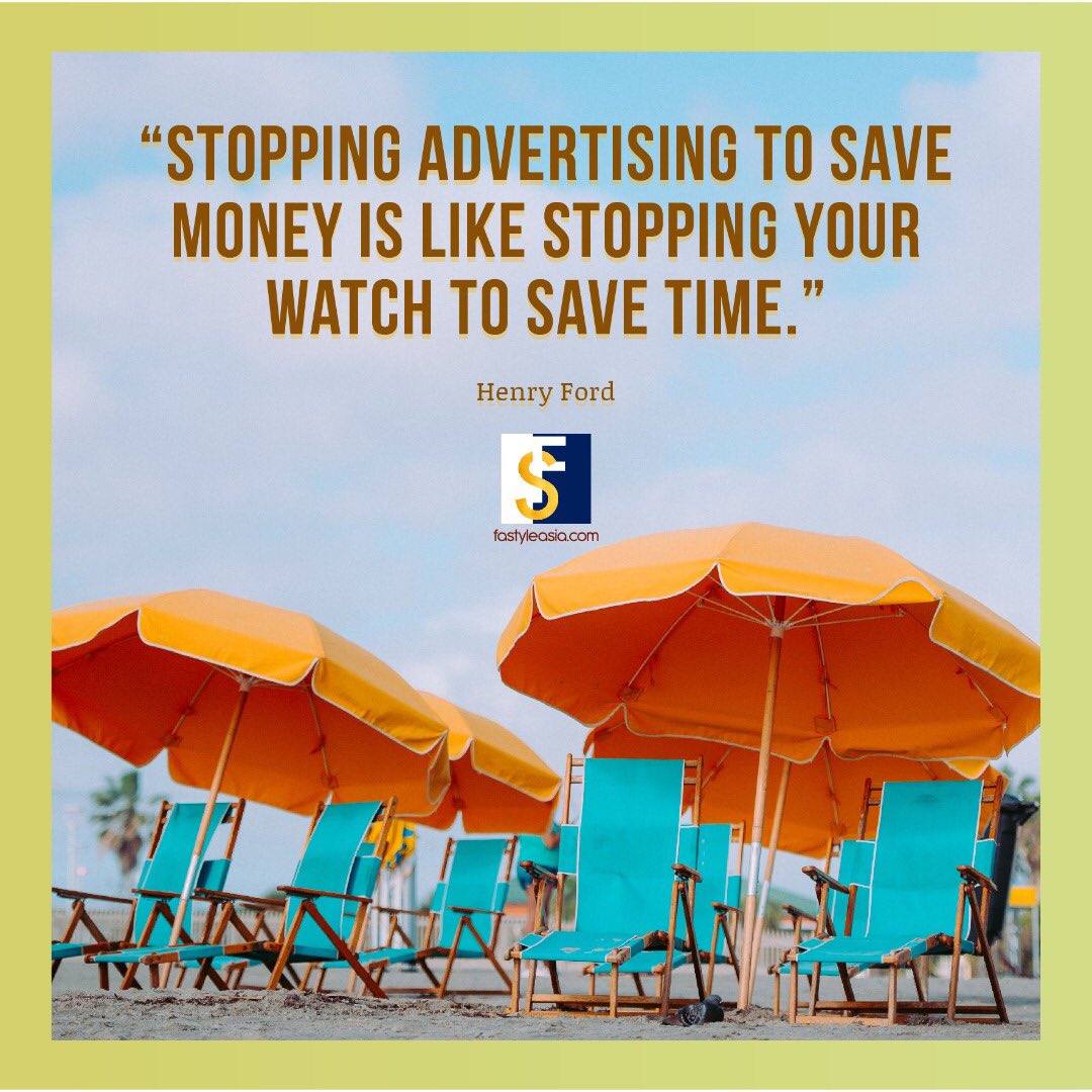 fastyleasia's tweet photo. “Every advertisement should be thought of as a contribution to the complex symbol which is the brand image.” - David Ogilvy #FastyleAsiaFaveQuotes https://t.co/PRqZ7PYiIz