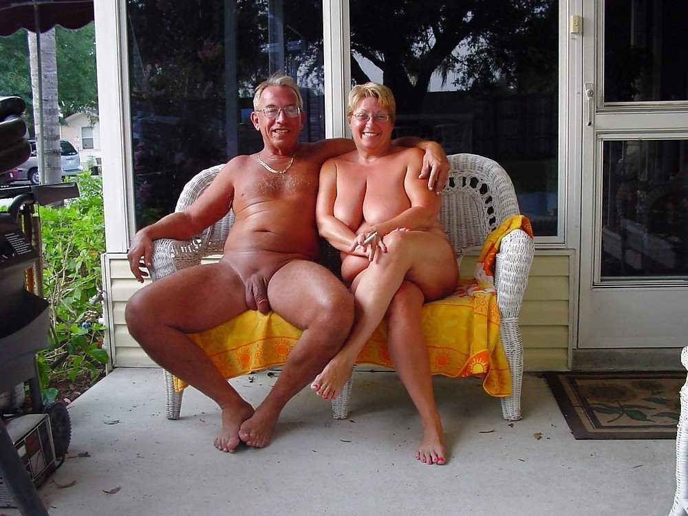 My age sharing their nudist life together. 
