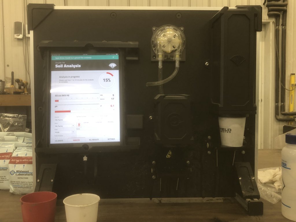 PlanterDoctor's tweet photo. Seems like this @360yieldcenter #soilscan takes longer every year to measure a sample https://t.co/A7EZrWu4az