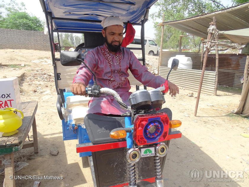 Refugees's tweet photo. India is home to 17,500 #Rohingya refugees. When a fire left hundreds homeless, their neighbors stepped up. https://t.co/wLzDg62QWm https://t.co/WPaDPyfuKH