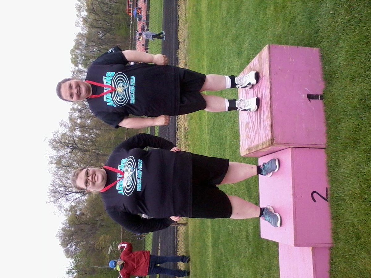 delphous_mary's tweet photo. I got first place is shot put and Jennifer Whaley got second place in shot put at spring games. https://t.co/qmqIBgc6z8